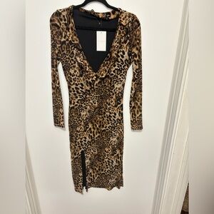 Trendy Animal Print Dress